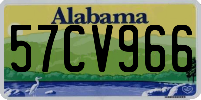 AL license plate 57CV966