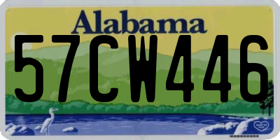AL license plate 57CW446