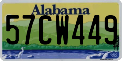 AL license plate 57CW449