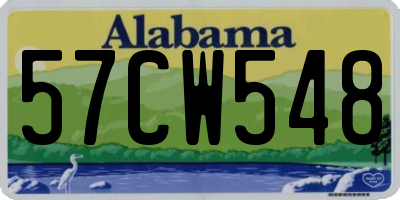 AL license plate 57CW548