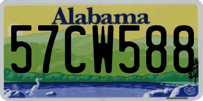 AL license plate 57CW588