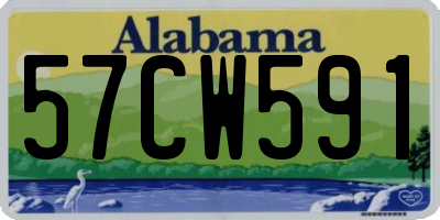 AL license plate 57CW591