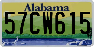 AL license plate 57CW615