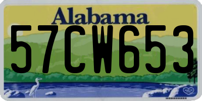 AL license plate 57CW653