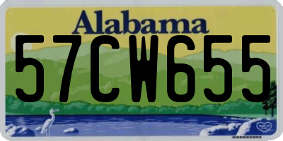 AL license plate 57CW655