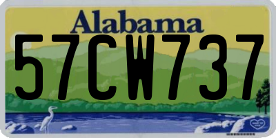 AL license plate 57CW737