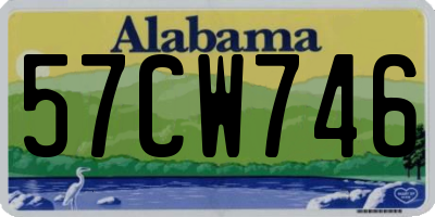 AL license plate 57CW746