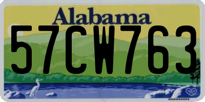 AL license plate 57CW763