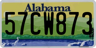 AL license plate 57CW873