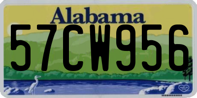 AL license plate 57CW956