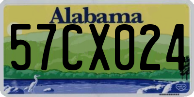 AL license plate 57CX024
