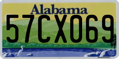 AL license plate 57CX069