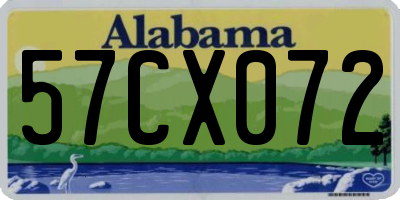 AL license plate 57CX072