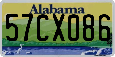 AL license plate 57CX086
