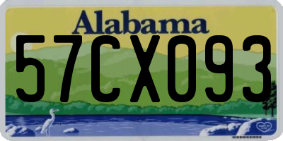AL license plate 57CX093