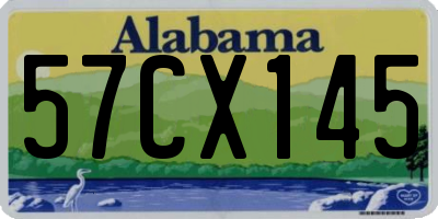 AL license plate 57CX145