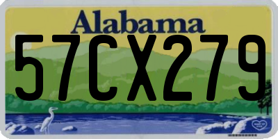 AL license plate 57CX279