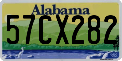 AL license plate 57CX282
