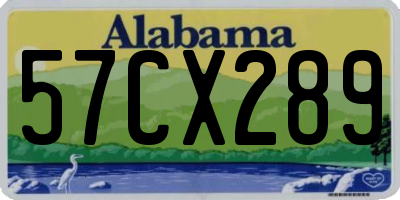 AL license plate 57CX289
