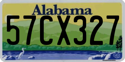 AL license plate 57CX327