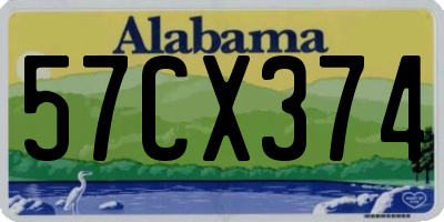 AL license plate 57CX374