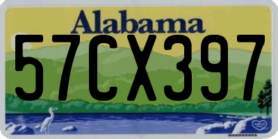 AL license plate 57CX397