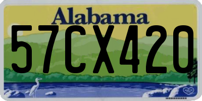 AL license plate 57CX420