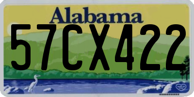 AL license plate 57CX422