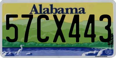 AL license plate 57CX443