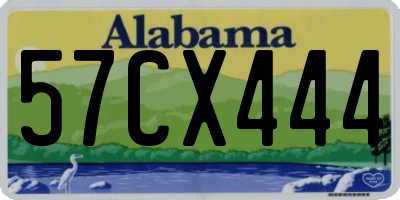 AL license plate 57CX444