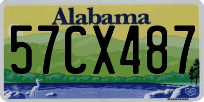 AL license plate 57CX487