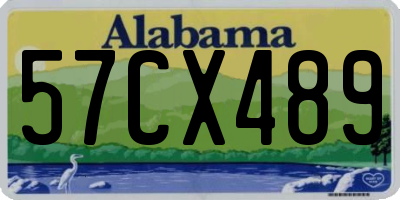 AL license plate 57CX489