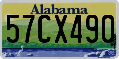 AL license plate 57CX490
