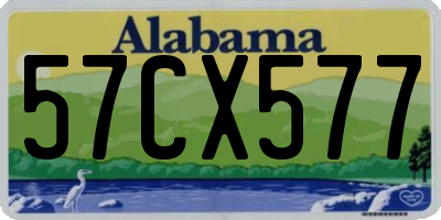 AL license plate 57CX577