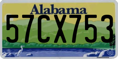AL license plate 57CX753