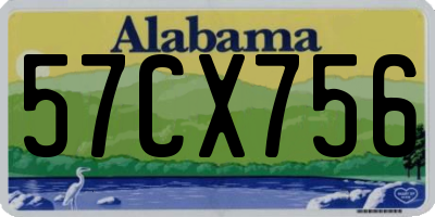 AL license plate 57CX756