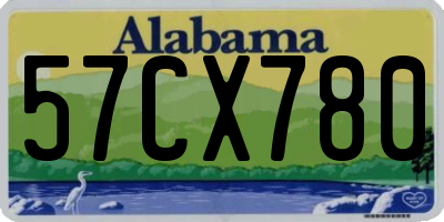 AL license plate 57CX780