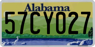 AL license plate 57CY027