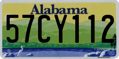 AL license plate 57CY112