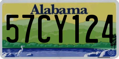 AL license plate 57CY124