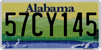 AL license plate 57CY145