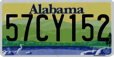 AL license plate 57CY152