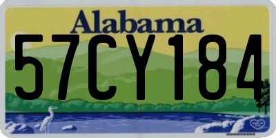 AL license plate 57CY184