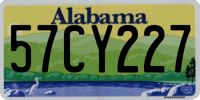 AL license plate 57CY227