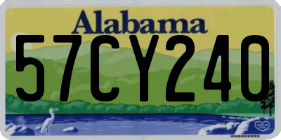 AL license plate 57CY240