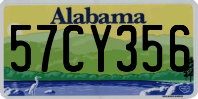 AL license plate 57CY356