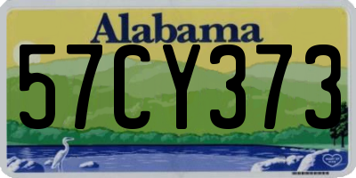 AL license plate 57CY373