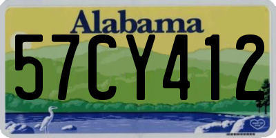AL license plate 57CY412