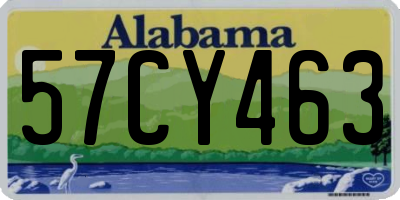 AL license plate 57CY463