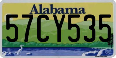 AL license plate 57CY535